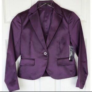 Theory kamalie gemstone serenity purple blazer Womens Size 10 NWT